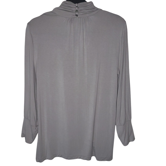 Apostrophe Stretch | Twist Neckline Sweater sz l - Picture 2 of 5